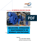 Temario Curso Mantenimiento de Bombas Centrifugas Ene. 2023