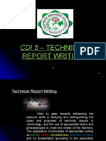 Cdi 5 Technical Writing