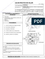 HOJA DE OPERACIÓN Alternador