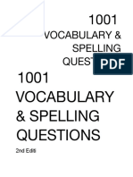 PNPA Vocabulary Spelling Questions