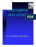 Aula 3 - Manejo Alimentar Vaca Lactação