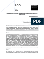 Ingeniería de Software para Agilizar Un Modelo de Procesos de Negocios