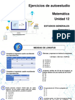 Ejercicios de Autoestudio - U12 Matematica