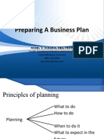 Preparing A Business Plan