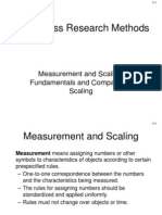 Business Research Methods: Measurement and Scaling: Fundamentals and Comparative Scaling