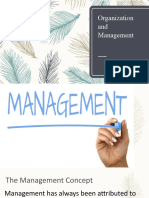 Organization and Management