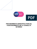 Funcionamiento de Consulta Externa