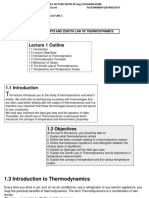 Thermodynamics Lecture 1