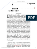 Toledo Victor, La Jornada, 2019 ¿Qué Es El Capitaloceno