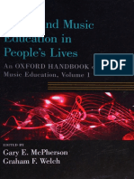 Music & Music Education in People's Lives - An Oxford Handbook of Music Education, Volume 1