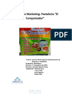 Informe de Marketing Pasteleria El Conquistador