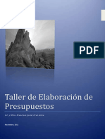 Taller de Elaboración de Presupuestos