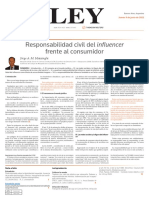 Responsabilidad Civil Del Influencer Frente Al Consumidor