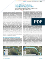 Climate Change Prediction and Adaptation in Ecohydraulics