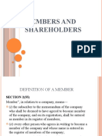 Members and Shareholders