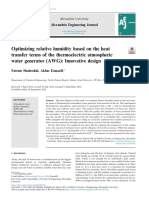 Optimizing Relative Humidity Based On The Heat Transfer Terms of The Thermoelectric Atmospheric Water Generator (AWG) : Innovative Design