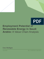 Employment Potential of Renewable Energy in Saudi Arabia