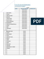 Staff Attandance Sheet