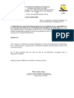 Resoluo N 001-2020 - CENS - Aprova As Alteraes Do Projeto Pedaggico Do Curso de Bacharelado em Engenharia Civil