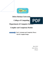 Automata and Complexity Theory