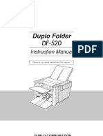 DF-520 Duplo Folder Instruction Manual