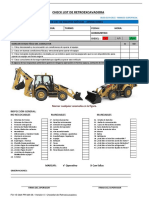 FO 15 GMI PR MA 06 Check List de Retroexcavadora