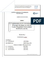 L'Optimisation de La Consommation D'énergie Électrique Au Sein Du Centre Hospitalier Universitaire Hassan II Fès - Dchiyech Asma