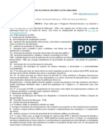 Lei 13 005 2014 - Aprova PLANO NACIONAL DE EDUCAO