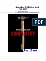 Carpentry Canadian 3rd Edition Vogt Test Bank