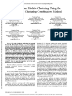 Software Module Clustering Using The Hierarchical Clustering Combination Method