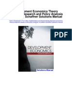 Development Economics Theory Empirical Research and Policy Analysis 1st Edition Schaffner Solutions Manual