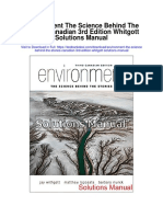 Environment The Science Behind The Stories Canadian 3rd Edition Whitgott Solutions Manual