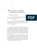 O Movimento Dos Cursos Pré-Vestibulares Populares