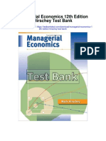 Managerial Economics 12th Edition Hirschey Test Bank