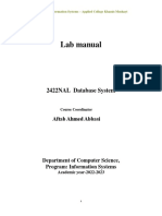 LAB MANUAL-Database System-Applied College