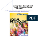 Social Psychology Core Concepts and Emerging Trends 1st Edition Barrett Test Bank