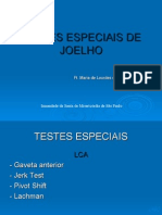 Testes Especiais de Joelho