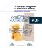 Principles of Operations Management 8th Edition Heizer Solutions Manual