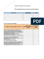 AMBA Self Assessment - Concept To Course Mapping Template