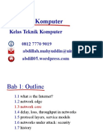 Jarkom 02 Chapter - 1 - V6.1 S.D. Delay, Loss, Throughput in Networks