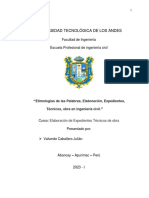 Etimologías de Las Palabras, Elaboración, Expedientes, Técnicos, Obra en Ingeniería Civil.