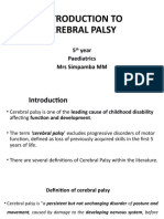 Introduction To Cerebral Palsy 2022