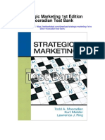 Strategic Marketing 1st Edition Mooradian Test Bank