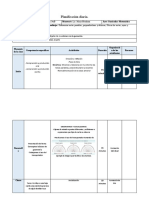 Planificación Diaria-Matematica