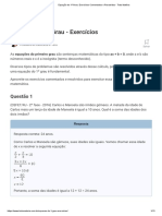 Equação Do 1º Grau - Exercícios Comentados e Resolvidos - Toda Matéria