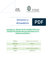 Reporte de Las Variables Físicas Por Principio de Transducción Que Intervienen en Un Sistema Mecatrónico - 1950110