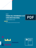 Bases - Fondo Del Patrimonio Cultural - Concurso Nacional - 2022