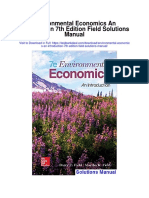 Environmental Economics An Introduction 7th Edition Field Solutions Manual