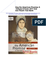 Understanding The American Promise A History Volume II From 1877 2nd Edition Roark Test Bank