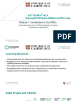 Materials For Module 1 - Key Essentials The Sustainable Development Goals and The Law (August 2023)